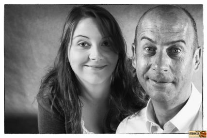 Familienfotos von Vater und Tochter